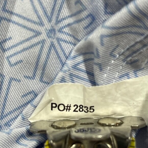 Greyson Mens Polo Geometric Golf Shirt Lions Tooth Print Purple XL - Picture 5 of 6